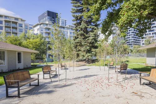 View of the area, there is a 100 metre loop pathway for residents activity and exercise.