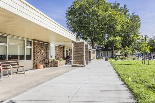 Extended patio area to allow residents more spaces to enjoy the private front yard.